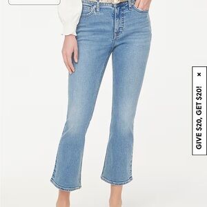 J crew Mid Rise Cropped Flare Jeans